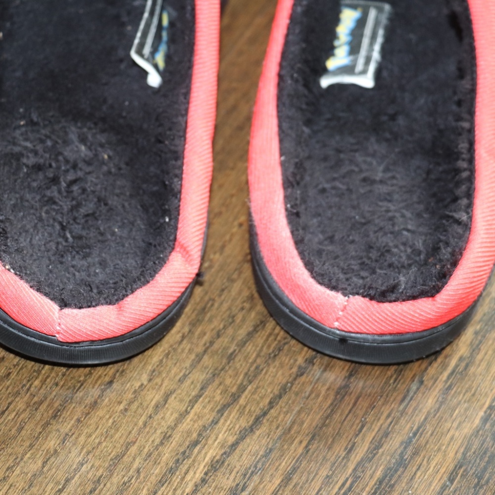 Pokemon Poke Ball Scuff Hard Bottom Adult Unisex Slipper Size XL Red Black White - Picture 7 of 12